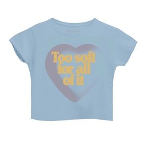 Taylor Swift Too Soft For All Of It Crop Tee